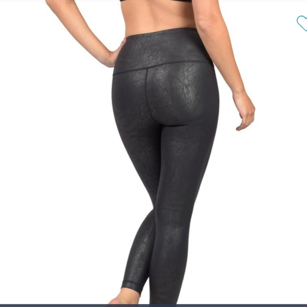NWOT 90 Degree Faux Cracked Leather Leggings